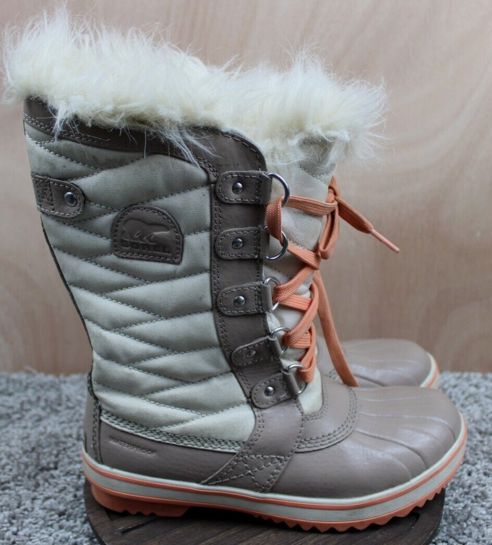 Sorel Tivoli II Waterproof Winter Boots Womens 5 Faux Fur Snow